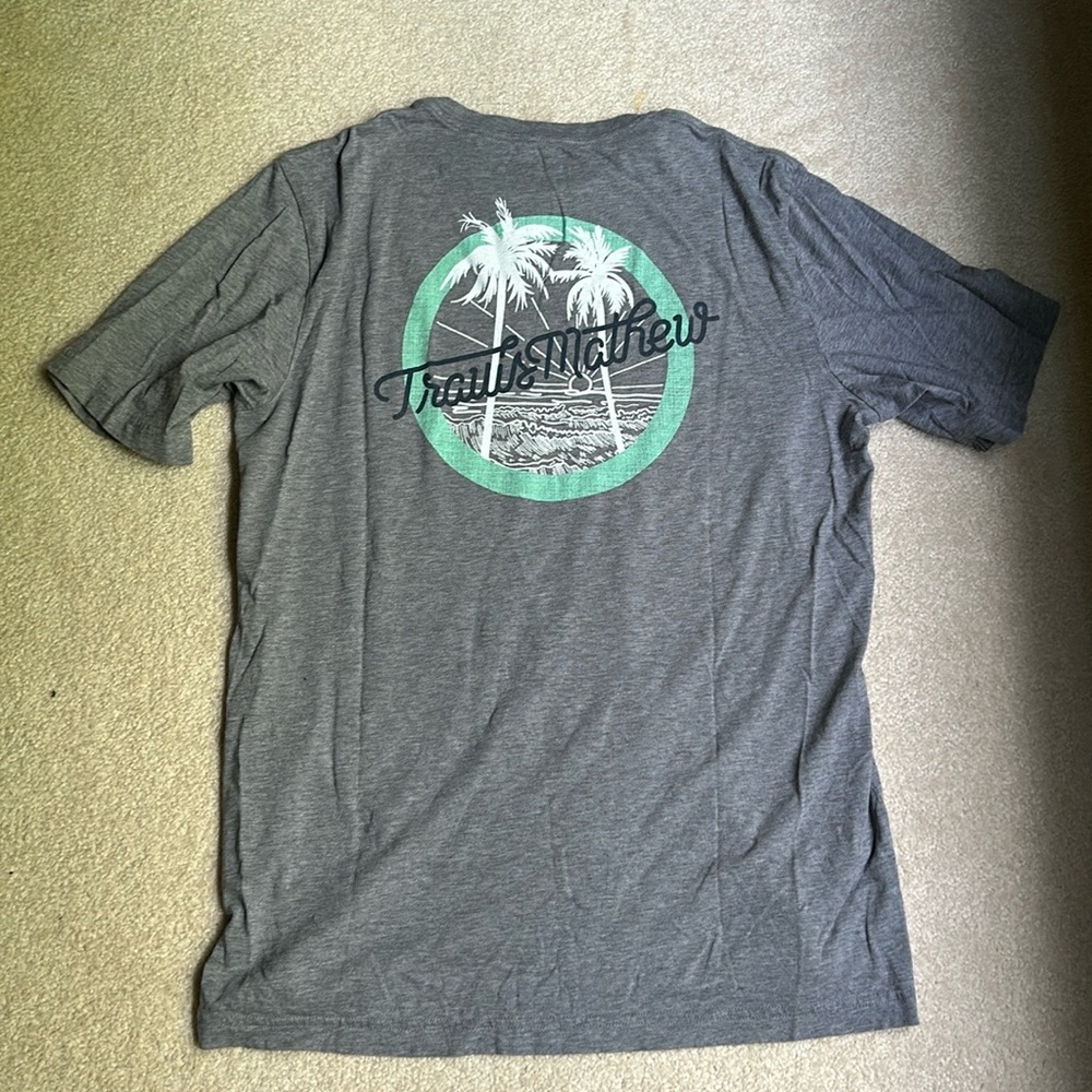Travis Mathew Golf Scenic Beach Logo T-Shirt